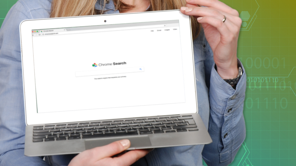 Chromesearch.win browser hijacker impersonates Google Chrome snapshot