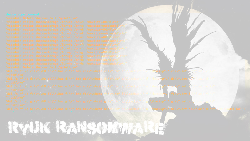 Ryuk ransomware: makes more than half a million in two weeks and is not going to stop snapshot