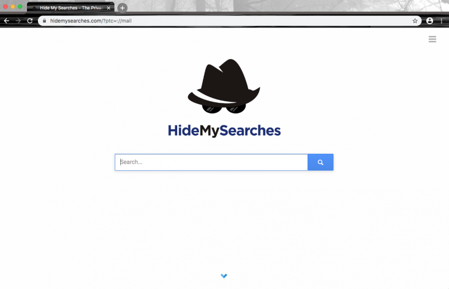 The rogue app changes the default search engine, new tab URL, and homepage to hidemysearch.com