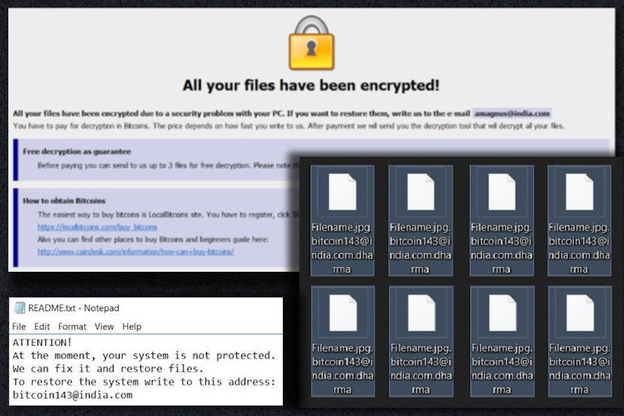 The bug may help to restore files encrypted by Dharma ransomware virus snapshot