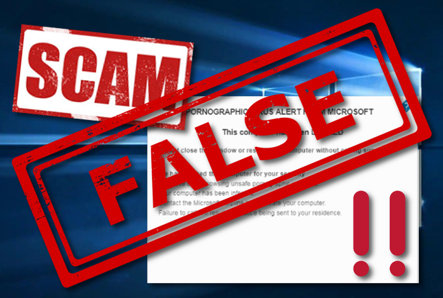Due to the increasing number of scams, beware that the most popular ones can lock your screen