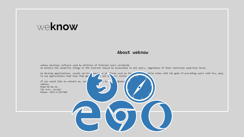 Weknow.ac: the browser hijacker that continually changes snapshot